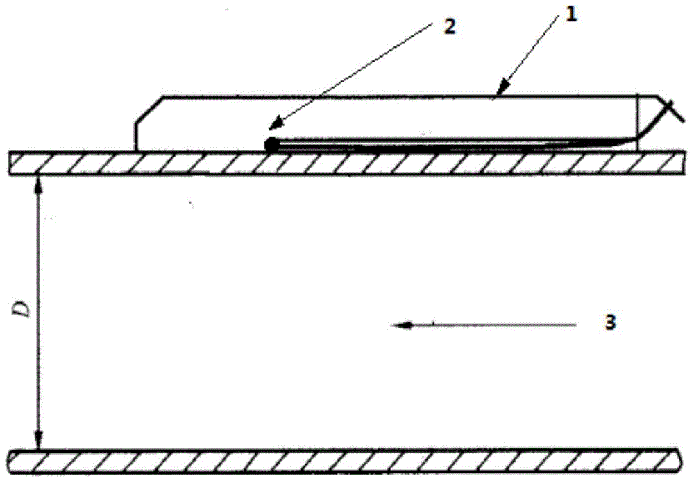 Method for testing temperature difference by surface-mounting temperature measuring element on wall of pipe