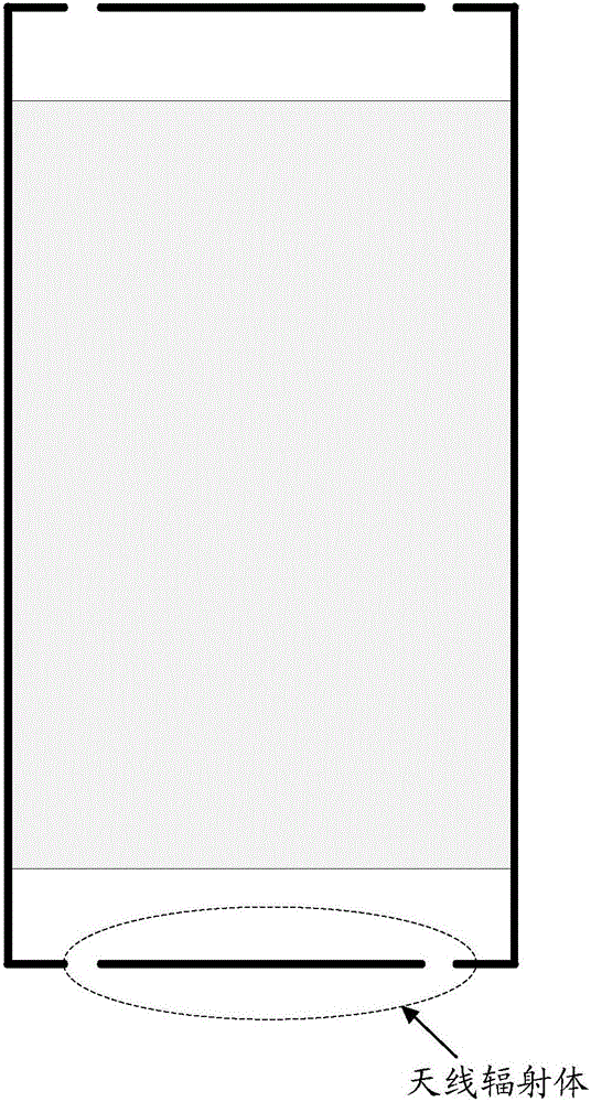 Frequency band expanding structure of terminal antenna