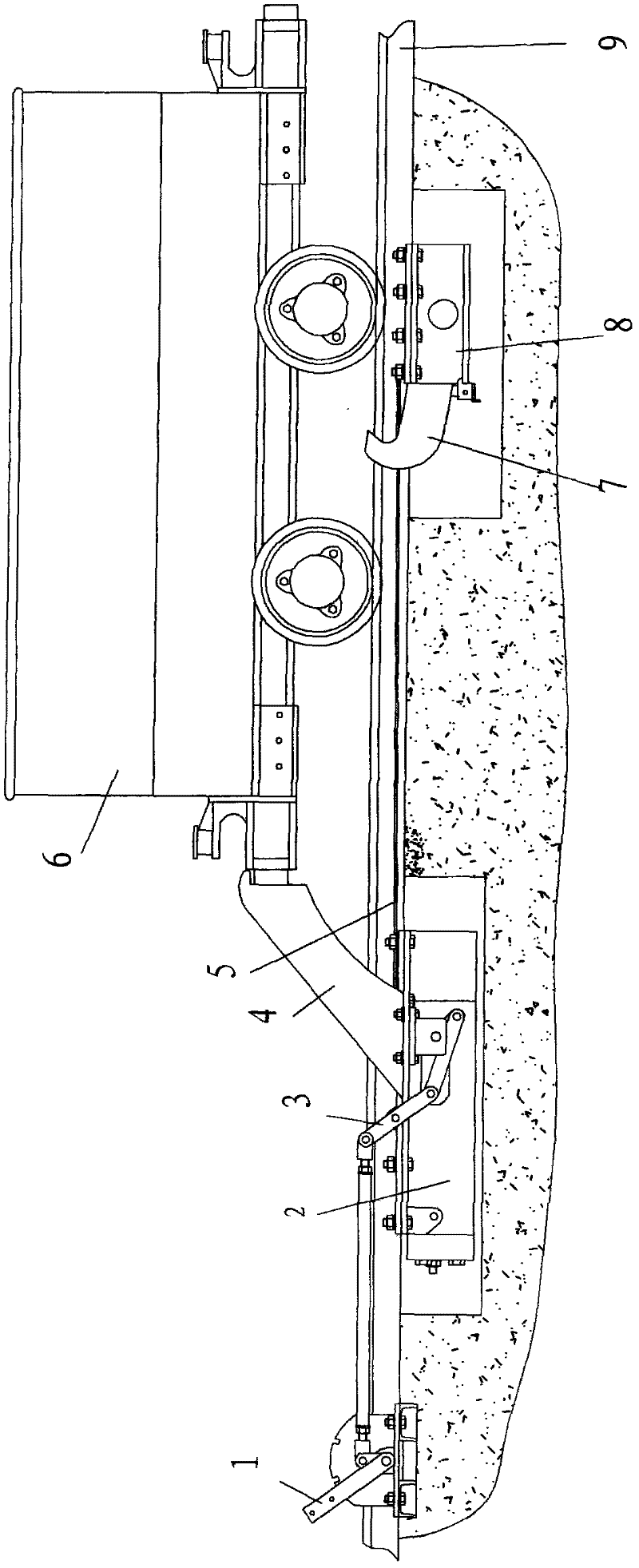 Anti-car-running device for mine car