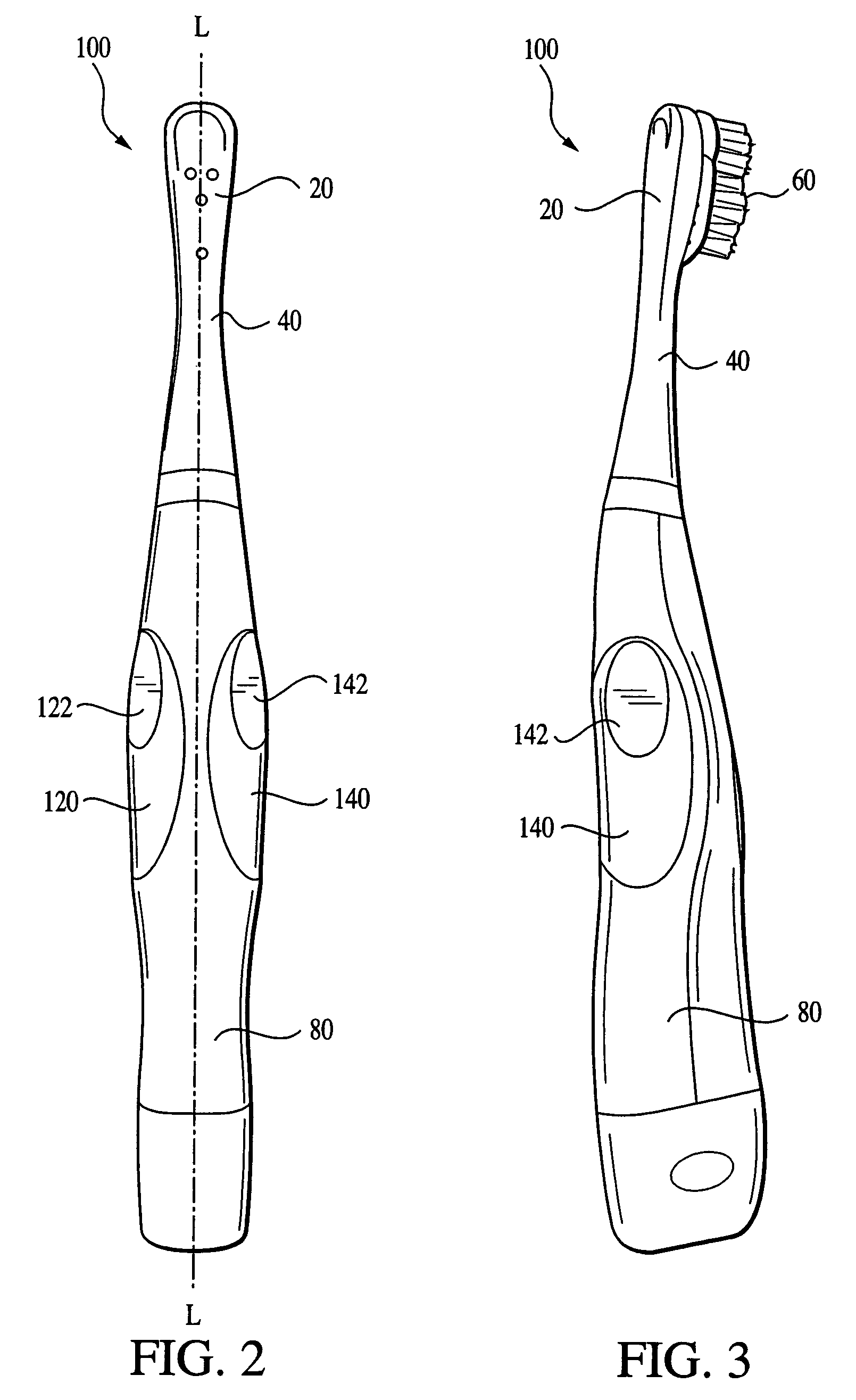 Electric toothbrush housing design