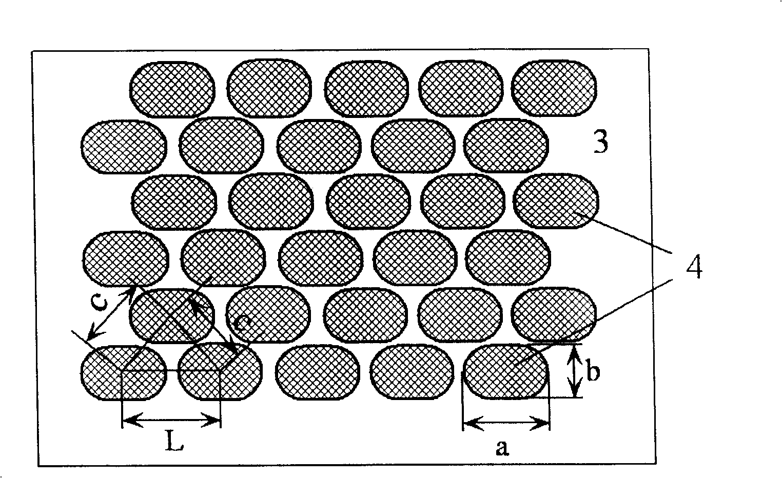 Distribution type laser spot alloying method