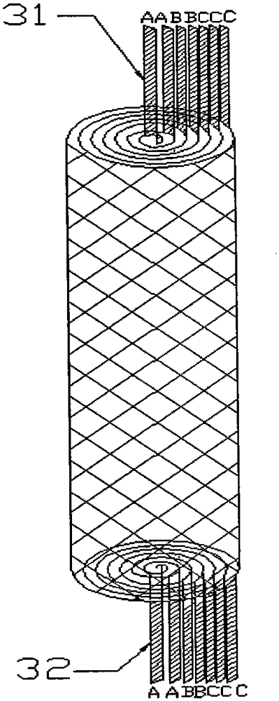 Multi-tab size-variable high magnification lithium ion battery