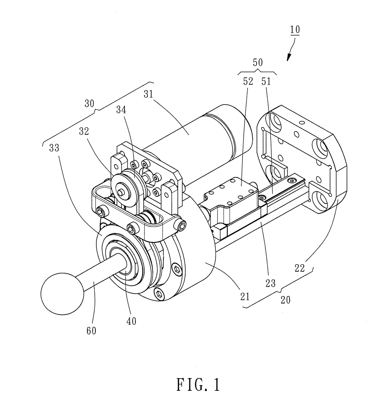 In-prosthesis linear drive system