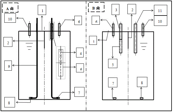 Split type methane oxidation-denitrification reactor and method thereof