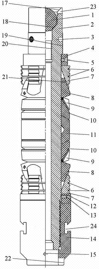 A fracturing bridge plug