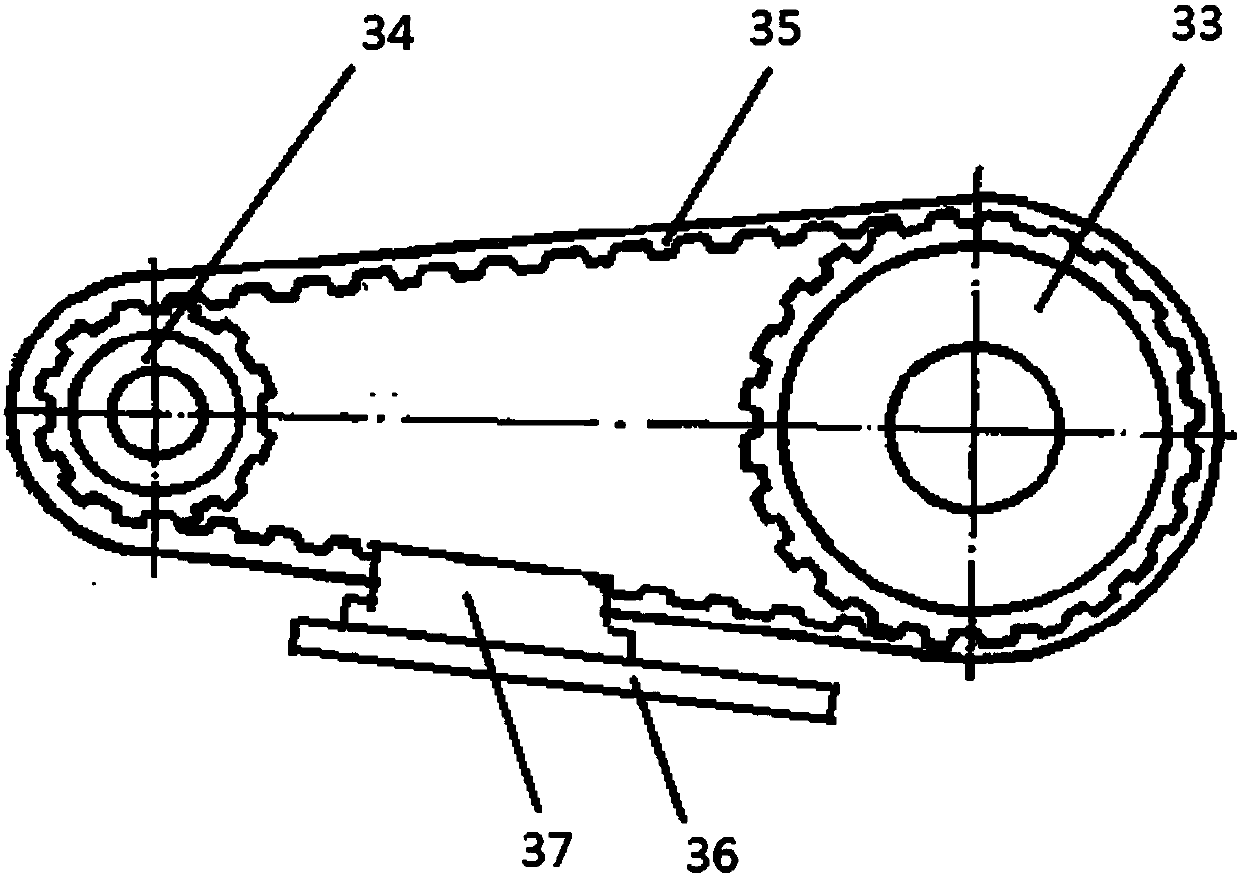 Bearing test device for applying radial alternating load based on synchronous belt drive mechanism