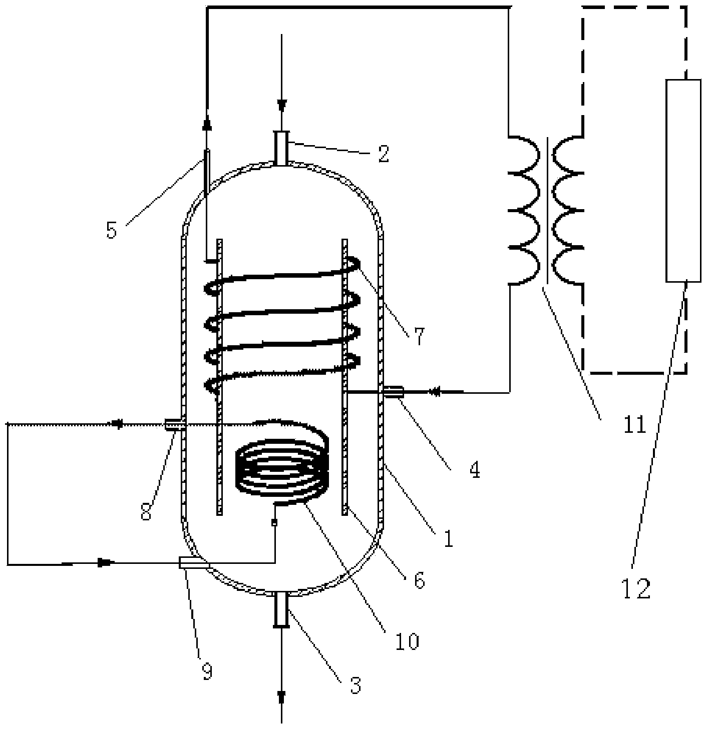 Single-pot electric energy storage device and using method thereof