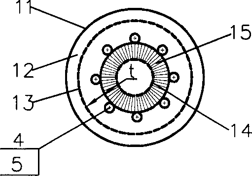 Gas and solid radial reactor for moving-bed