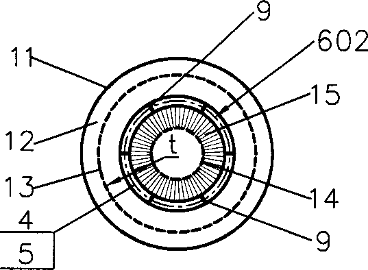 Gas and solid radial reactor for moving-bed