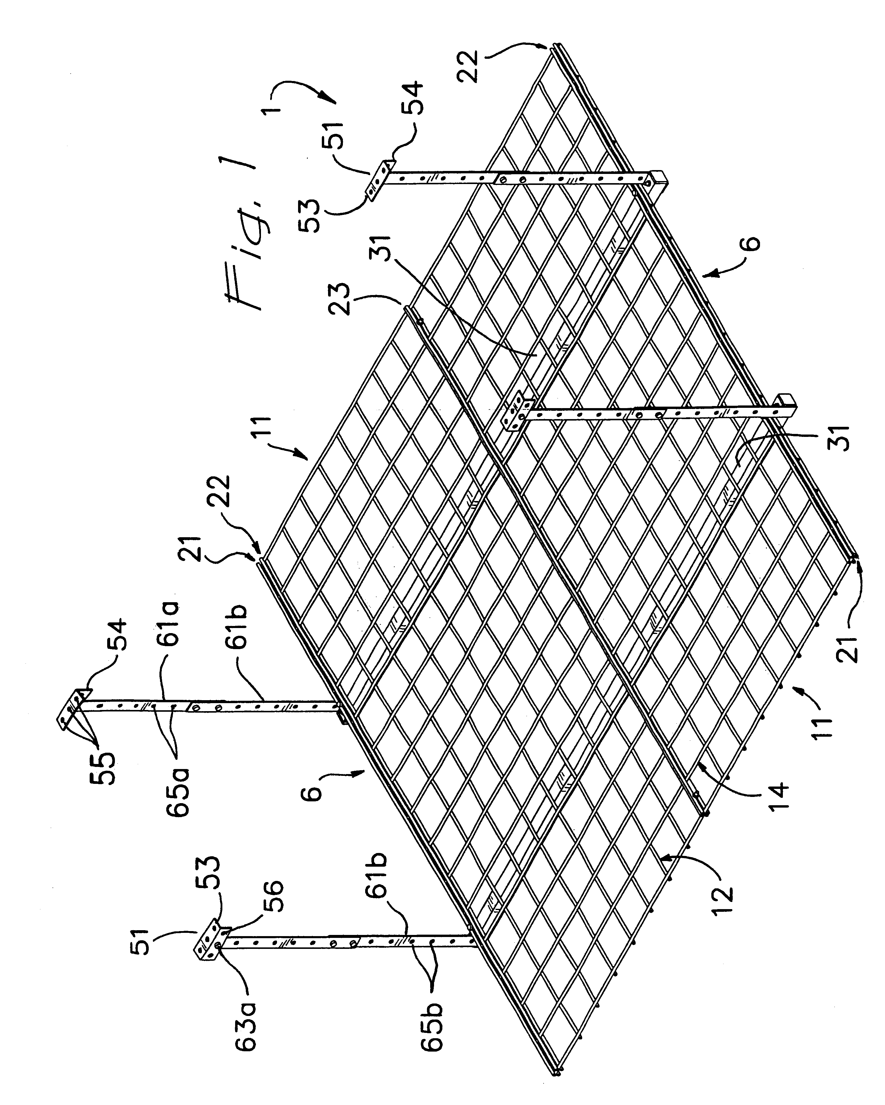 Suspended storage structure