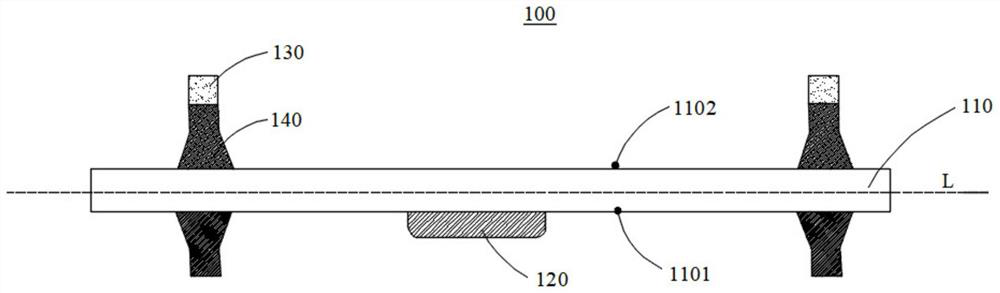 Mask supporting piece and mask structure