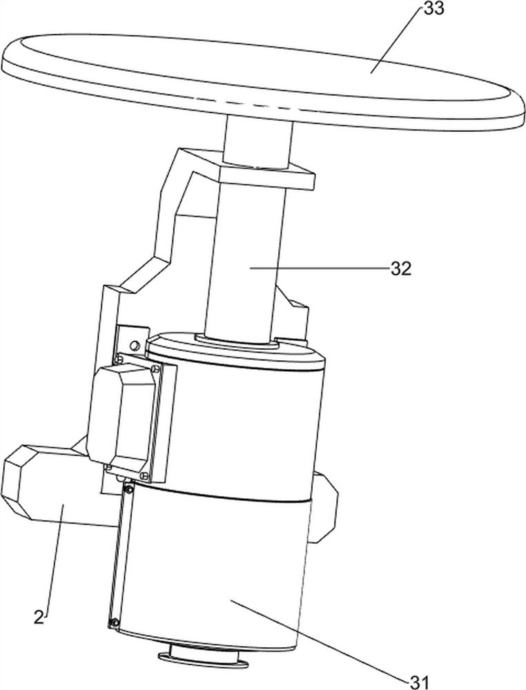 Bowl bottom polishing device for porcelain processing