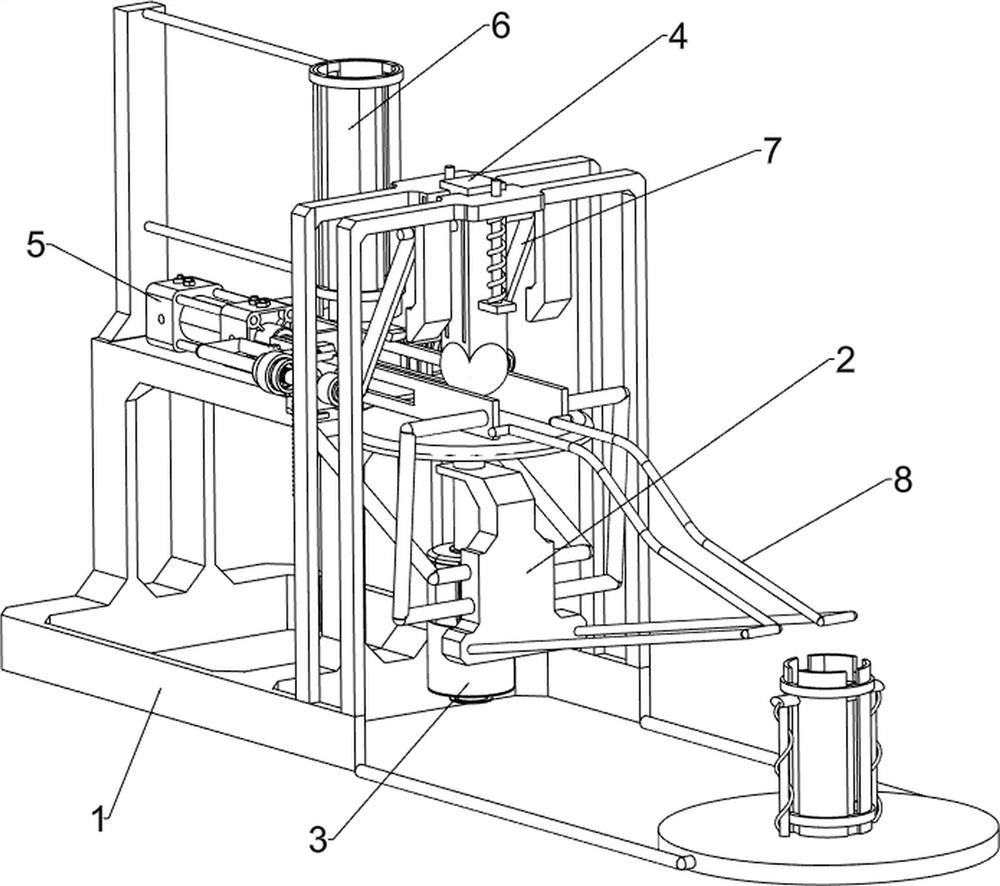 Bowl bottom polishing device for porcelain processing