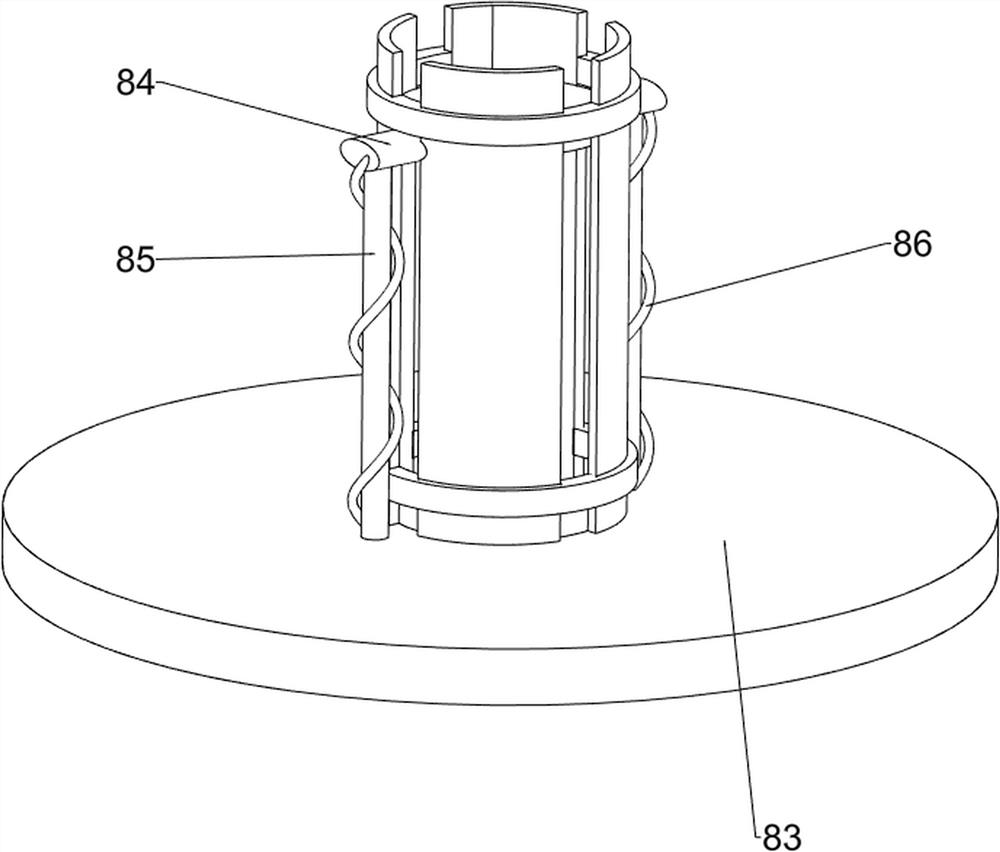 Bowl bottom polishing device for porcelain processing