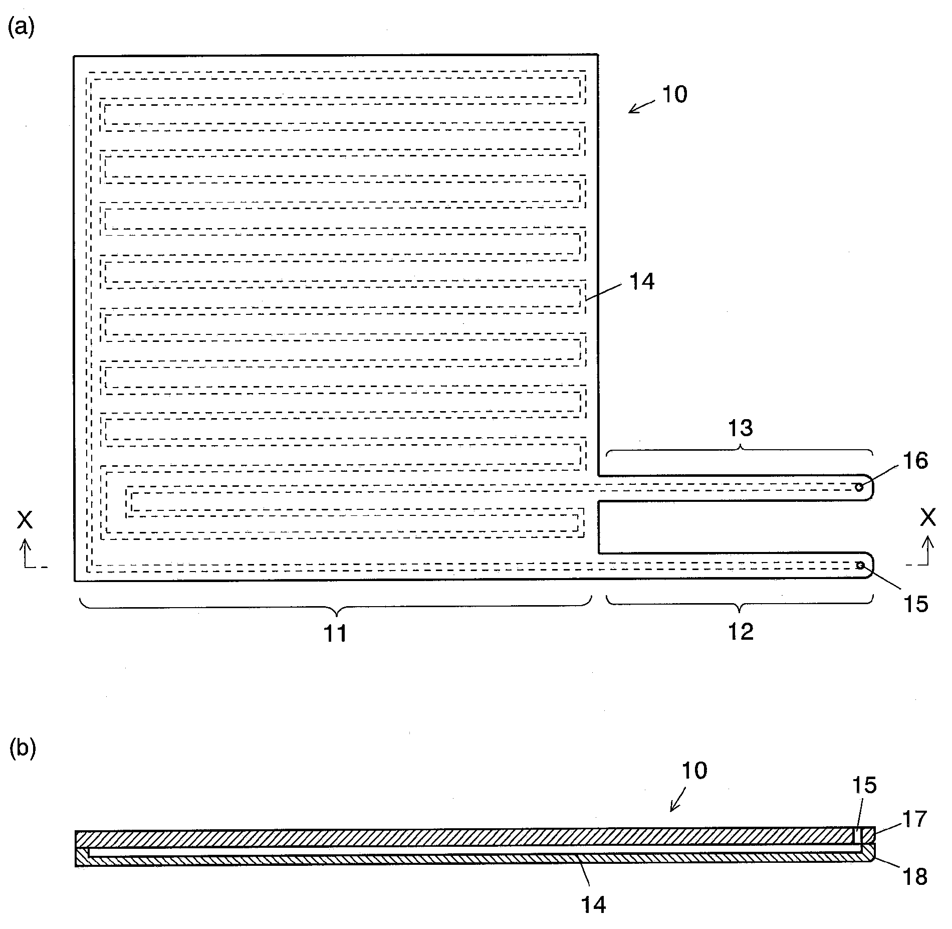 Plate-type column, temperature regulation system and gas chromatograph system