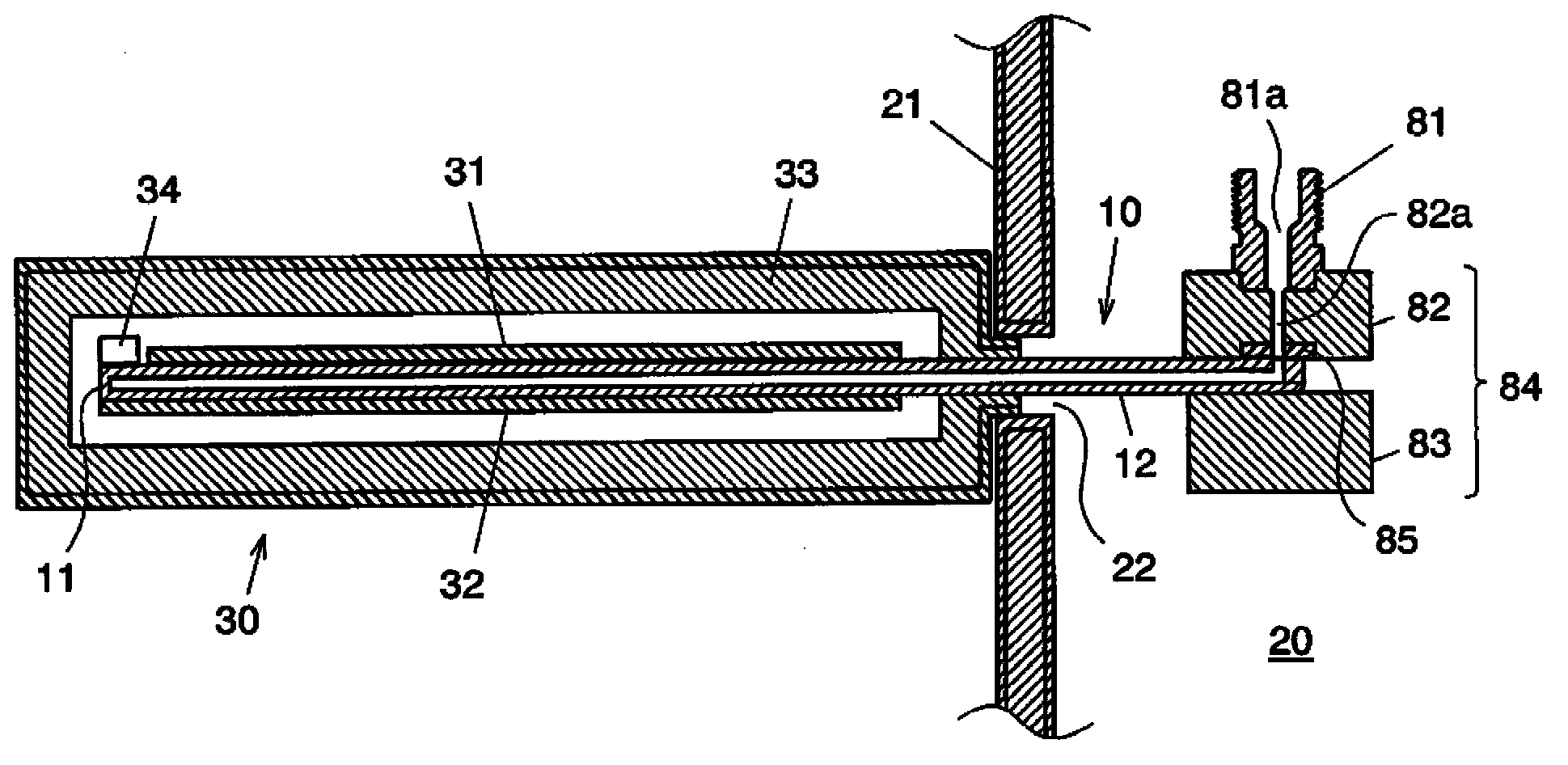 Plate-type column, temperature regulation system and gas chromatograph system