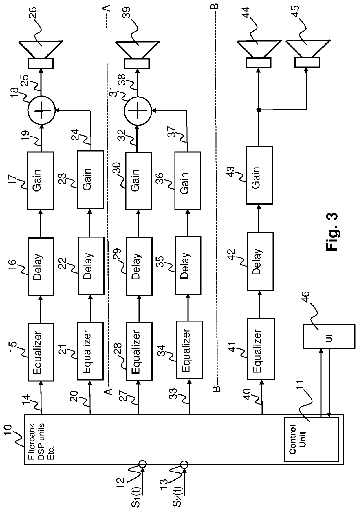 Sound radiating arrangement and method of providing the same