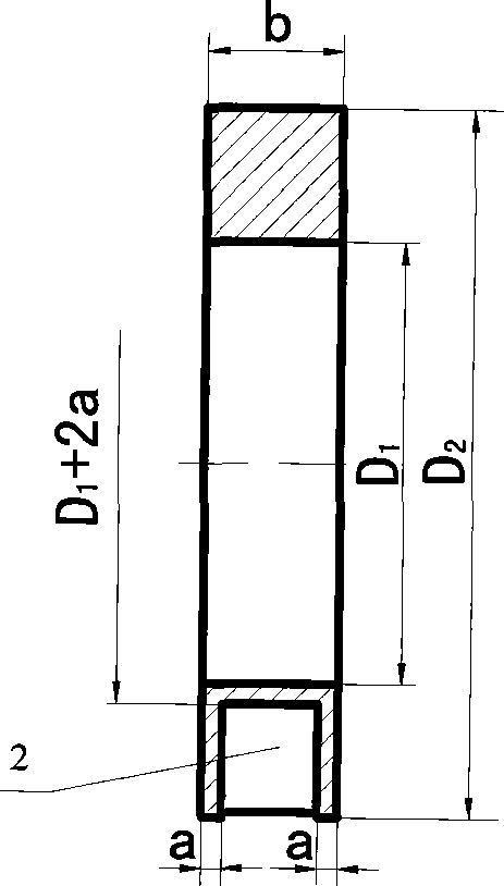 Shell-shaped mechanical seal ring with sector deep groove inside