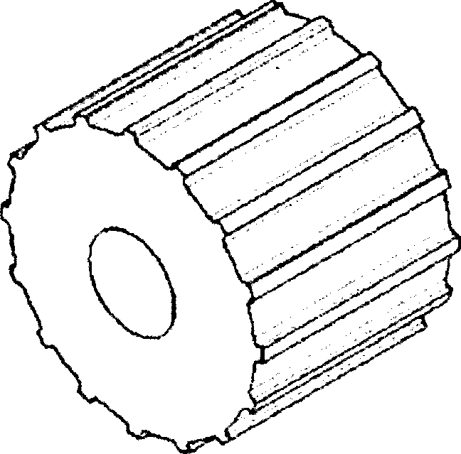 Surface soil compacting roller with bionic geometric structure