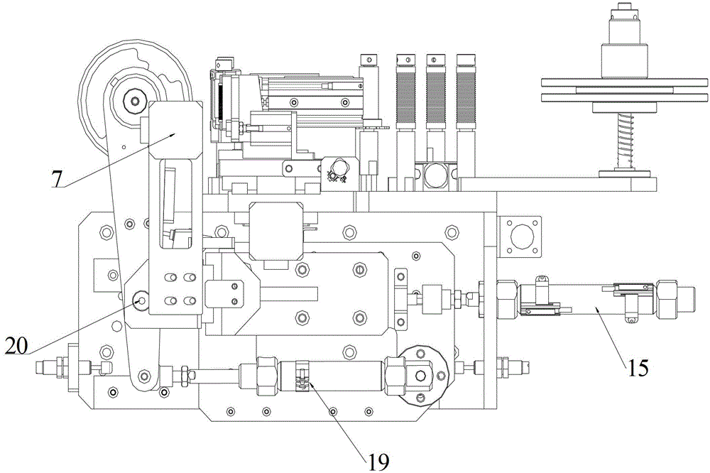 Device for attaching terminating tape to battery through winding