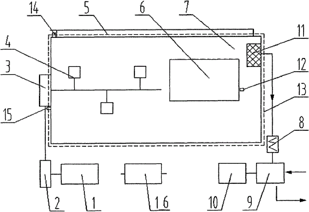 Refuse disposal system for marine gallery and disposal method thereof