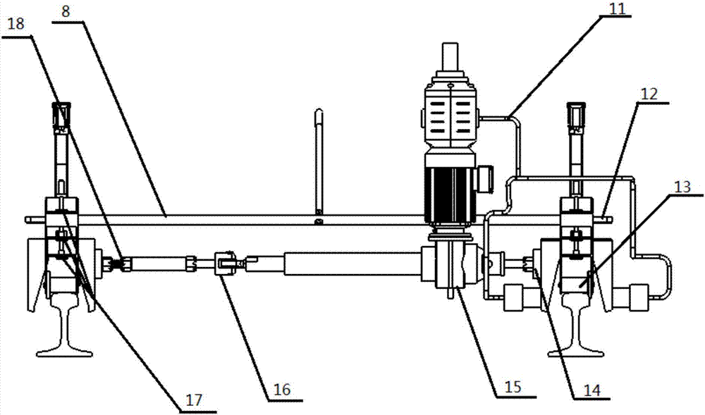 Gauge regulator for ballastless tracks