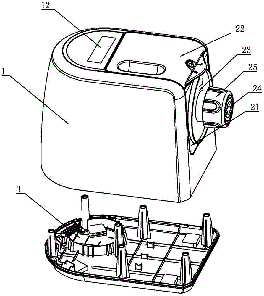 An easy-to-operate noodle machine, detection method and processing method of the noodle machine