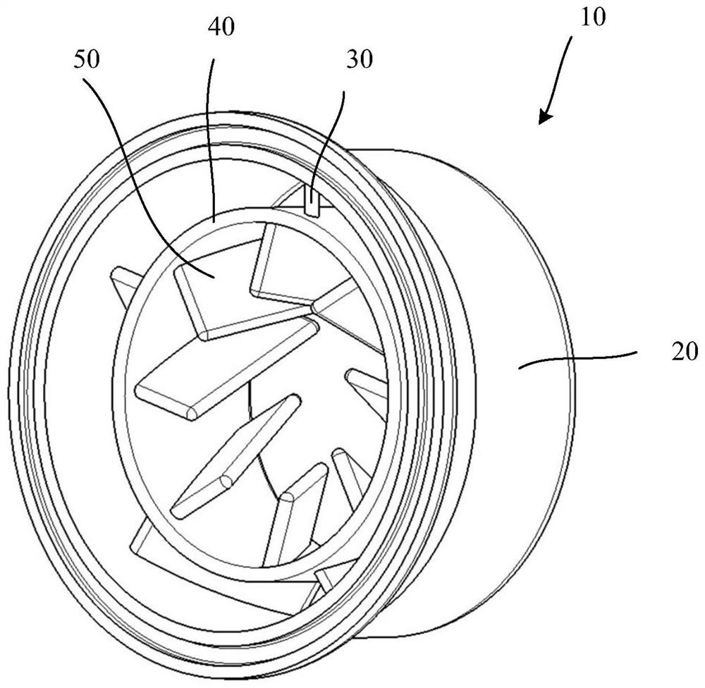 Bidirectional rotational flow mixing device for heat exchanger of air source system