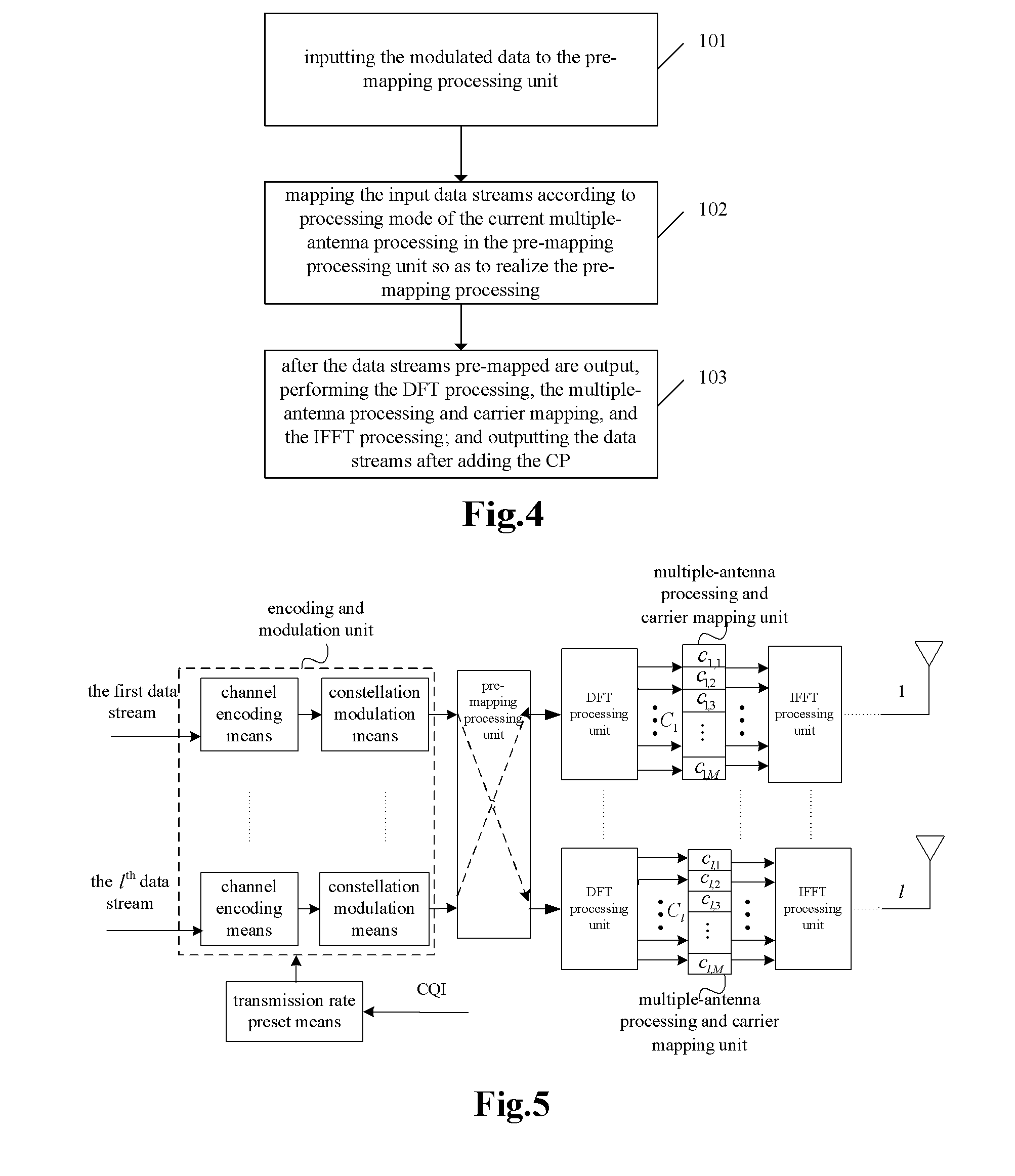 Multiple-antenna signal processing system and method