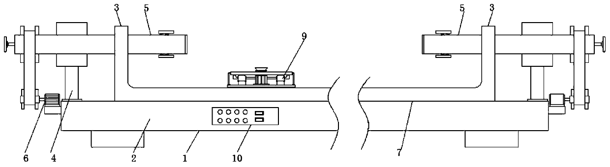 A derusting device for building construction scaffolding steel pipes based on self-rotation friction