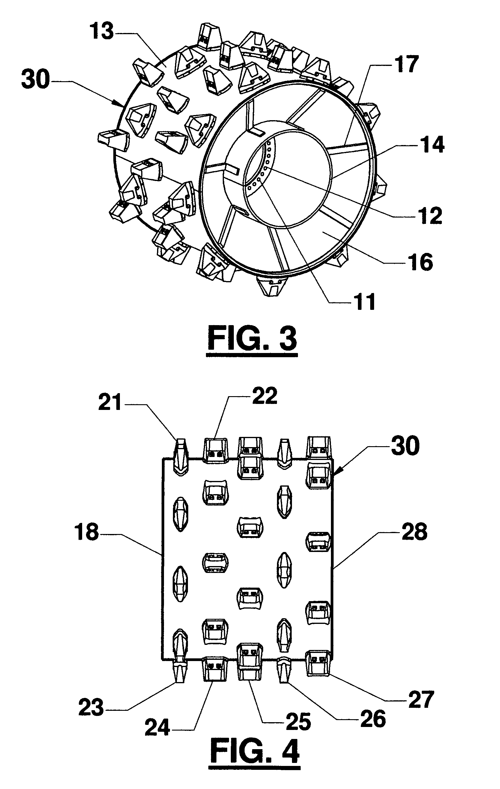 Compactor wheel with trash exclusion properties