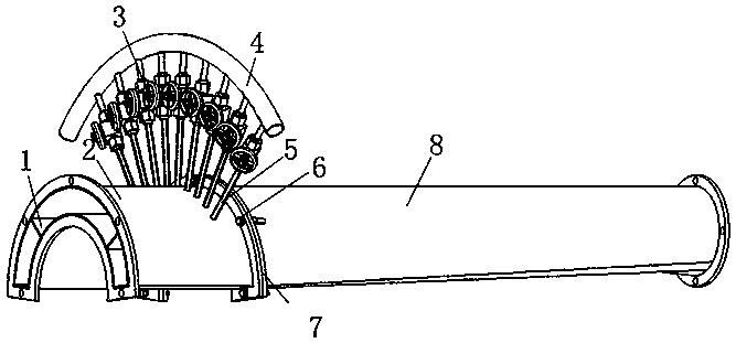 Internal combustion wave rotor gas mixture forming device