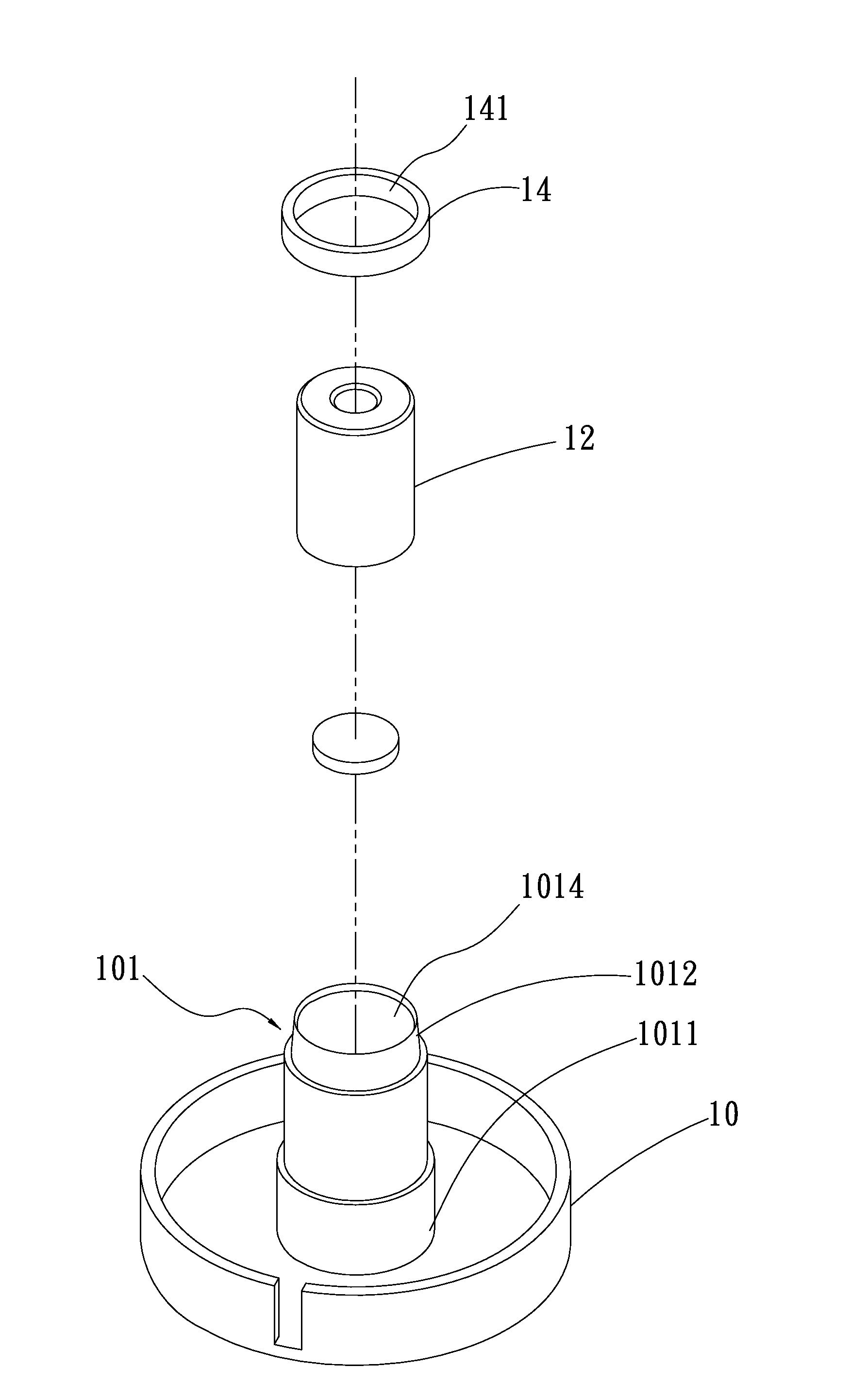 Fan bearing retaining structure