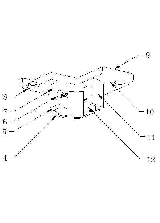 Limiting pressing sliding rod