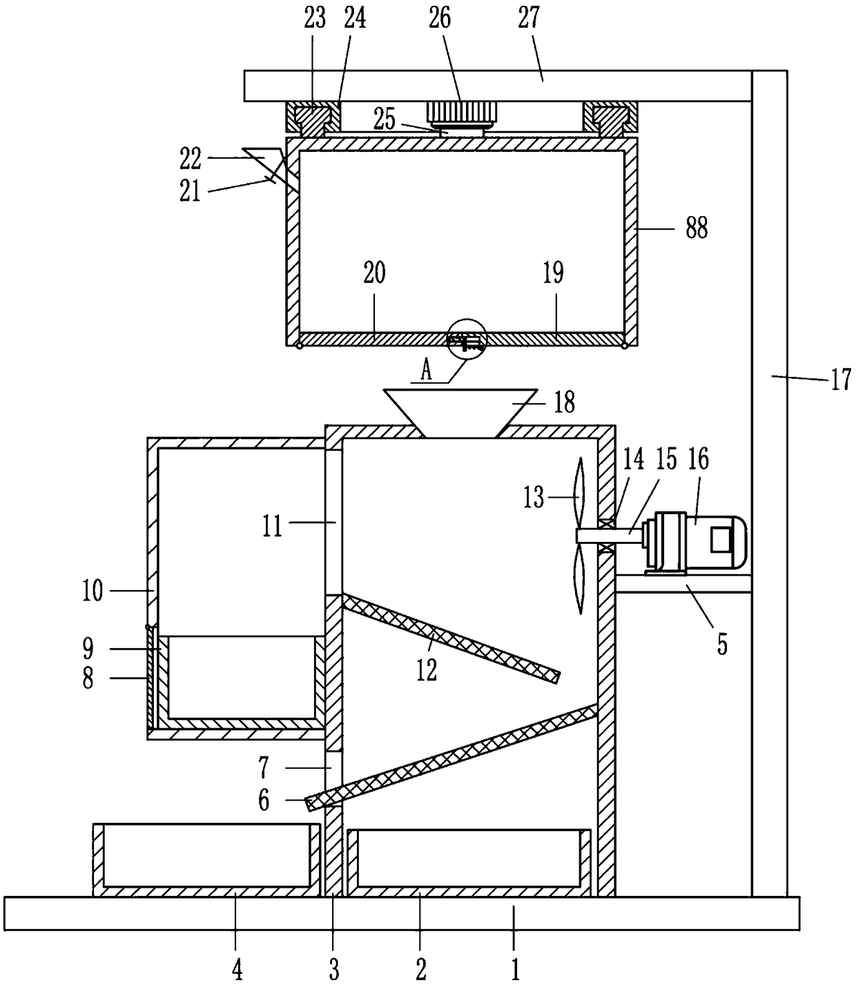 Multifunctional camellia seed screening device