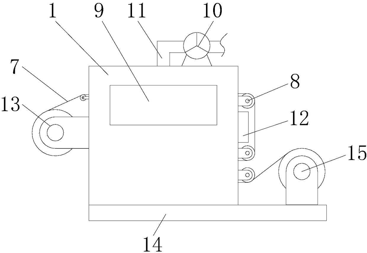 Textile drying device used for printing and dyeing processing