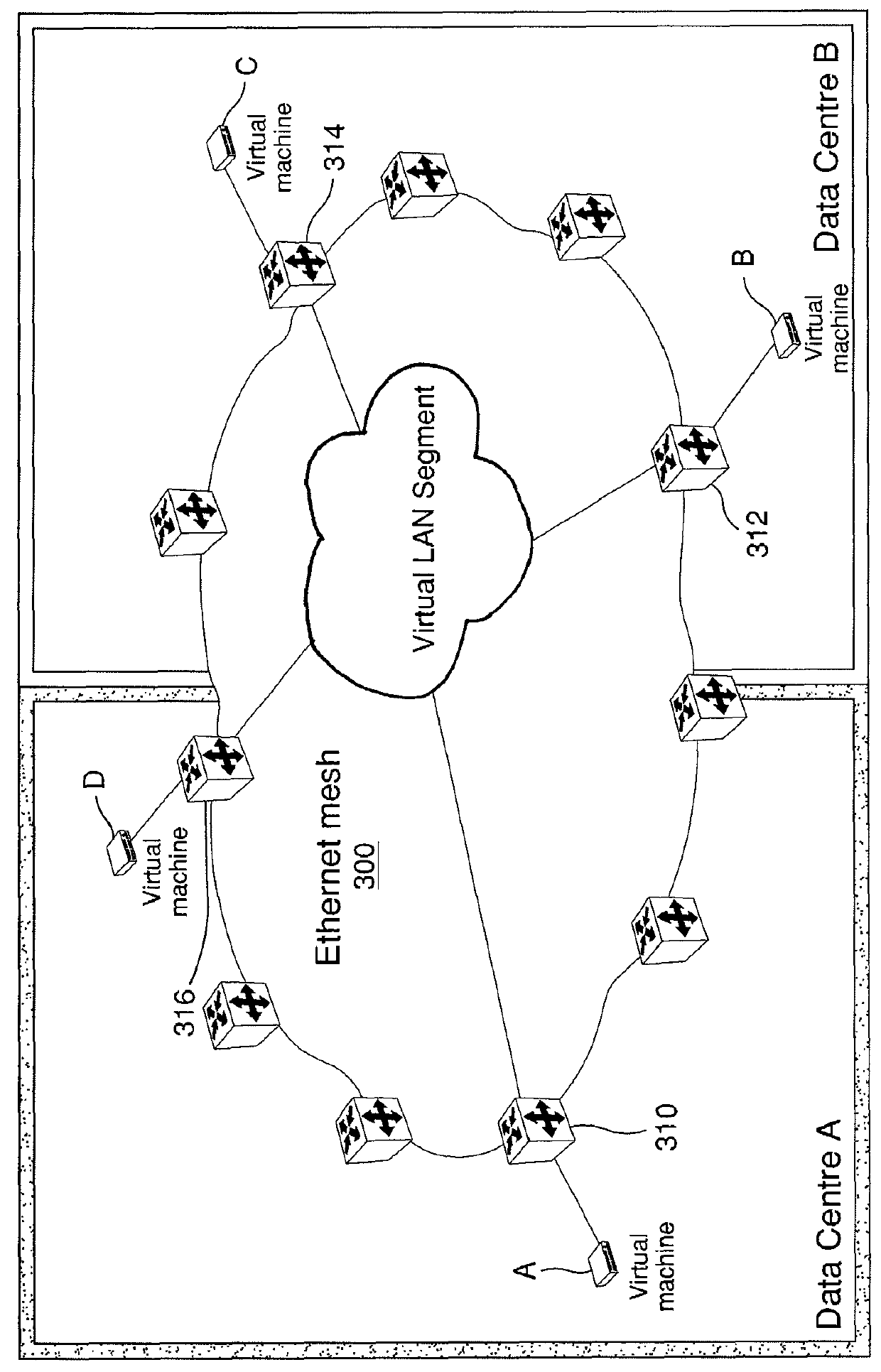 Dynamic networking of virtual machines