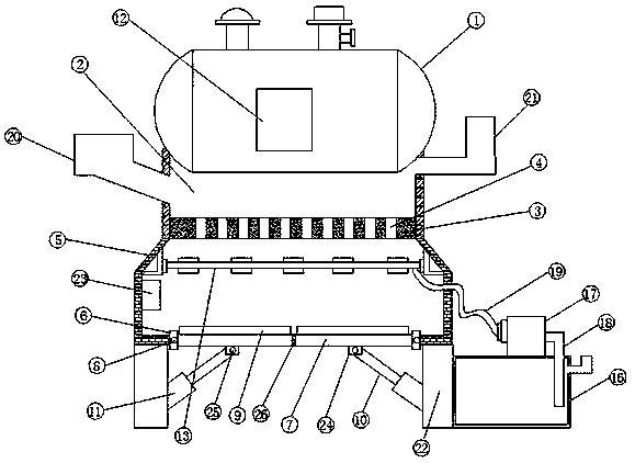 Automatic-control ash removal device for boiler in thermal power plant