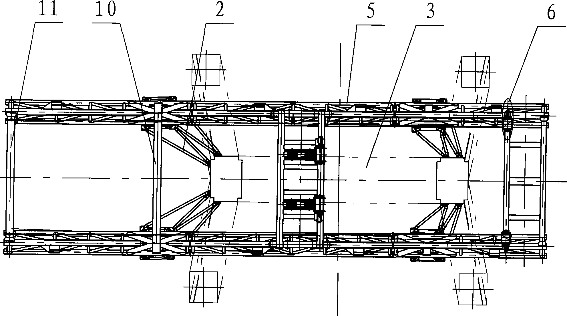 Big elevating capacity and big elevating height hoisting crane