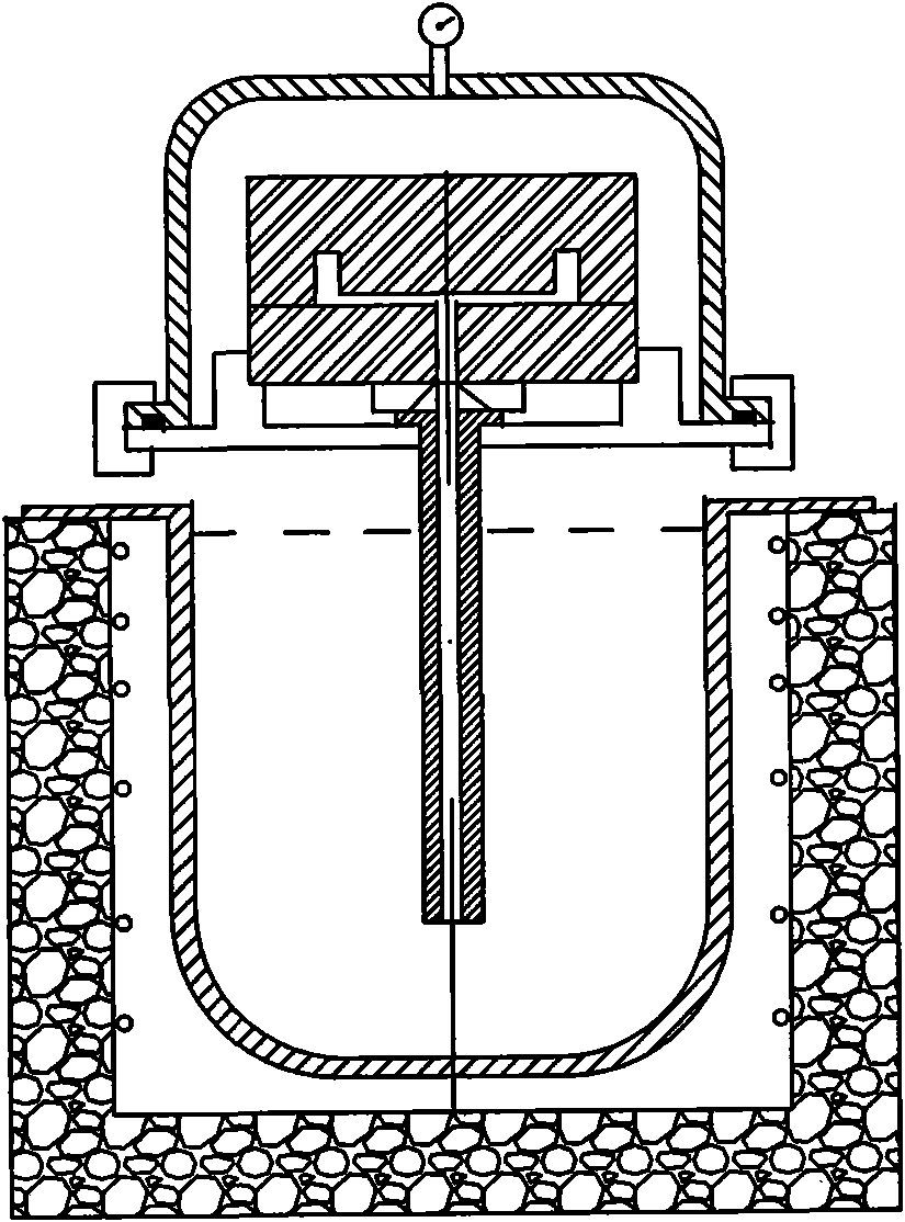 Quasi pressure adjusting casting machine and casting method thereof