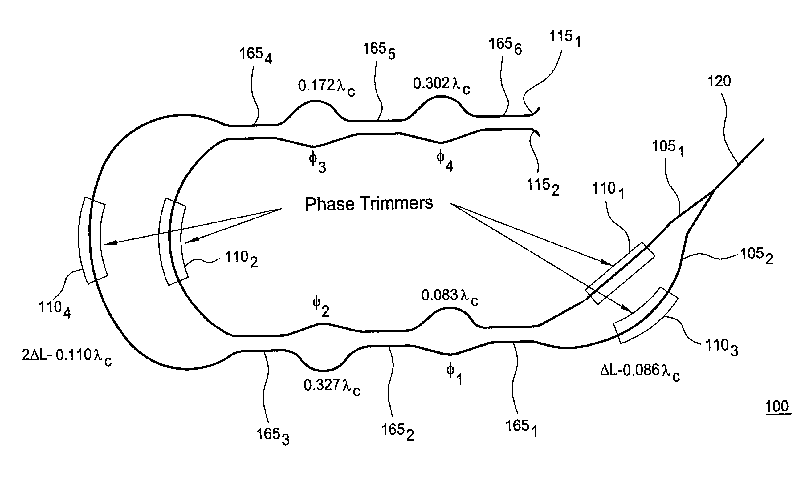 Integrateable optical interleaver and de-interleaver