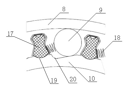 Diesel engine gear train transmission device with exceeding belt pulley