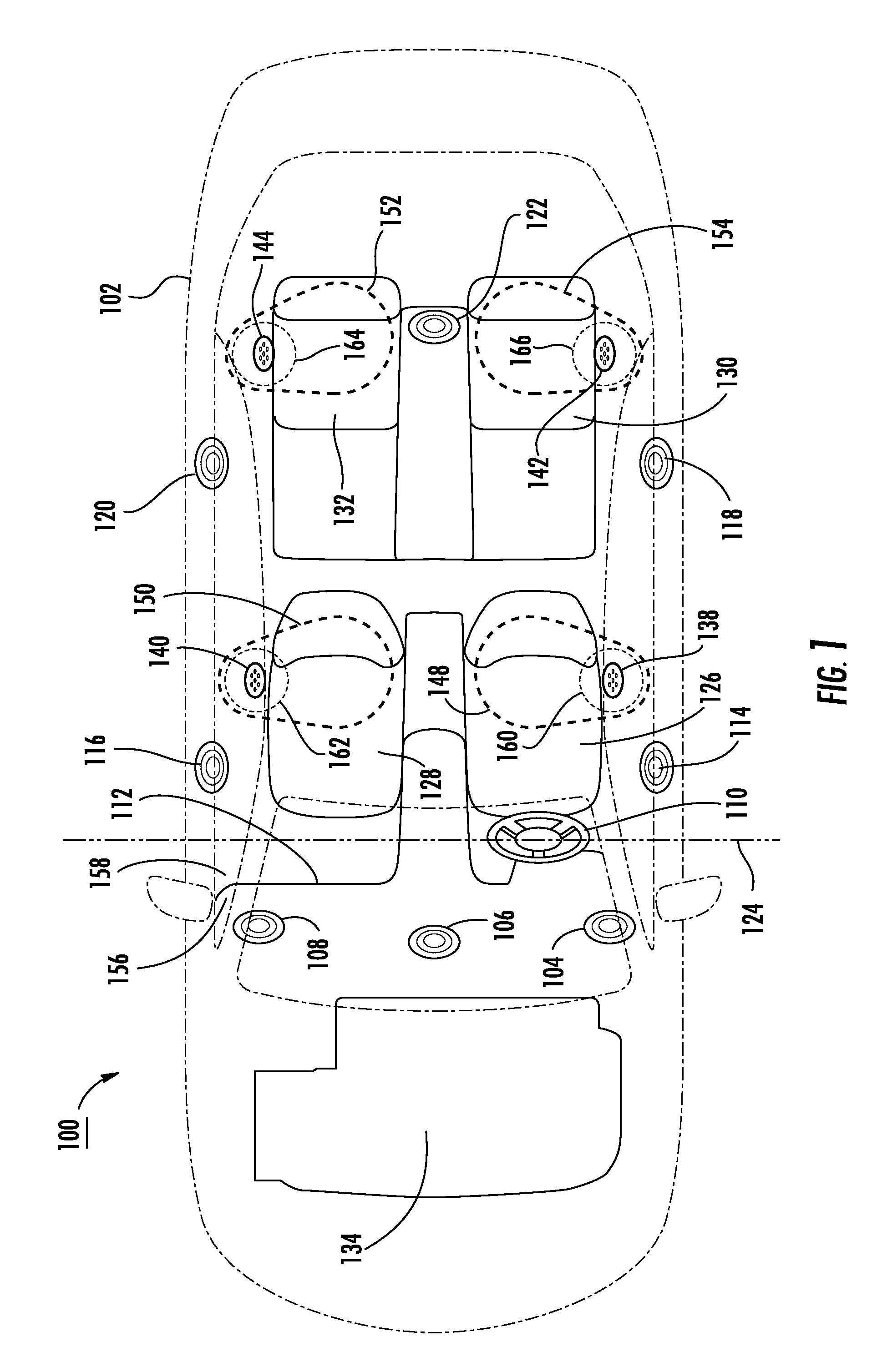 Forward Speaker Noise Cancellation In a Vehicle