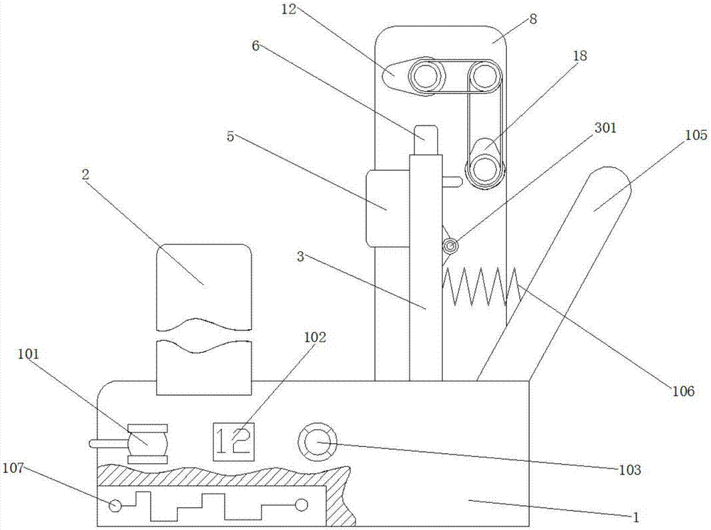 Foot passive training device for preventing deep venous thrombosis