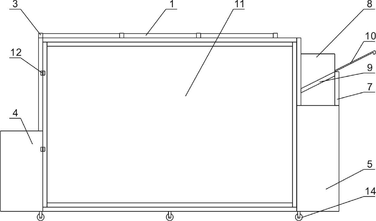 Multi-operating mode frame type portable landslide testing device for geomechanical model