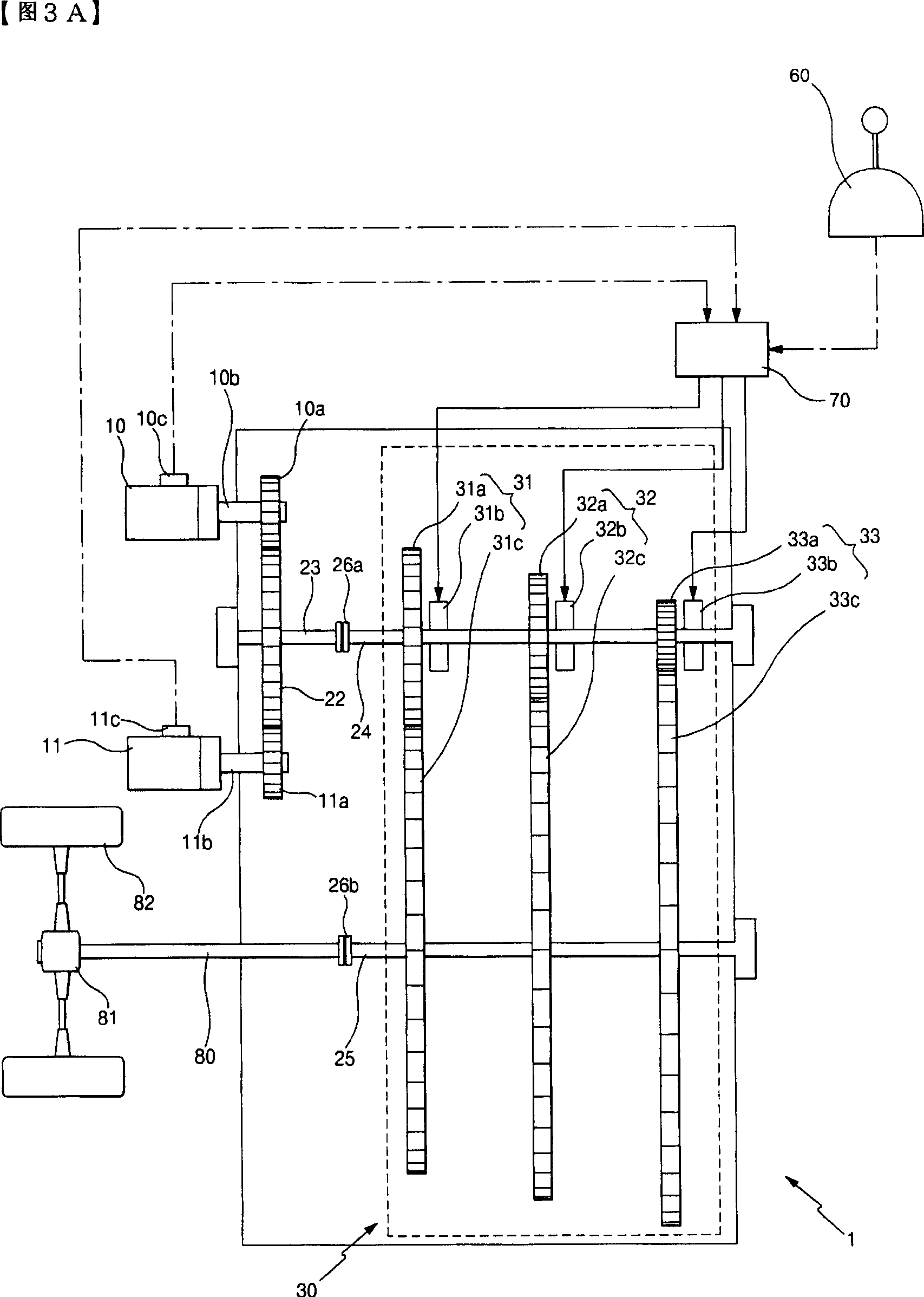 Apparatus for transferring power having a motor