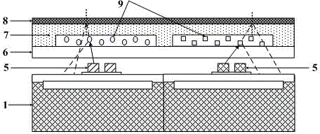 Integrated seawater chlorophyll microfluidic chip sensor and manufacturing method thereof