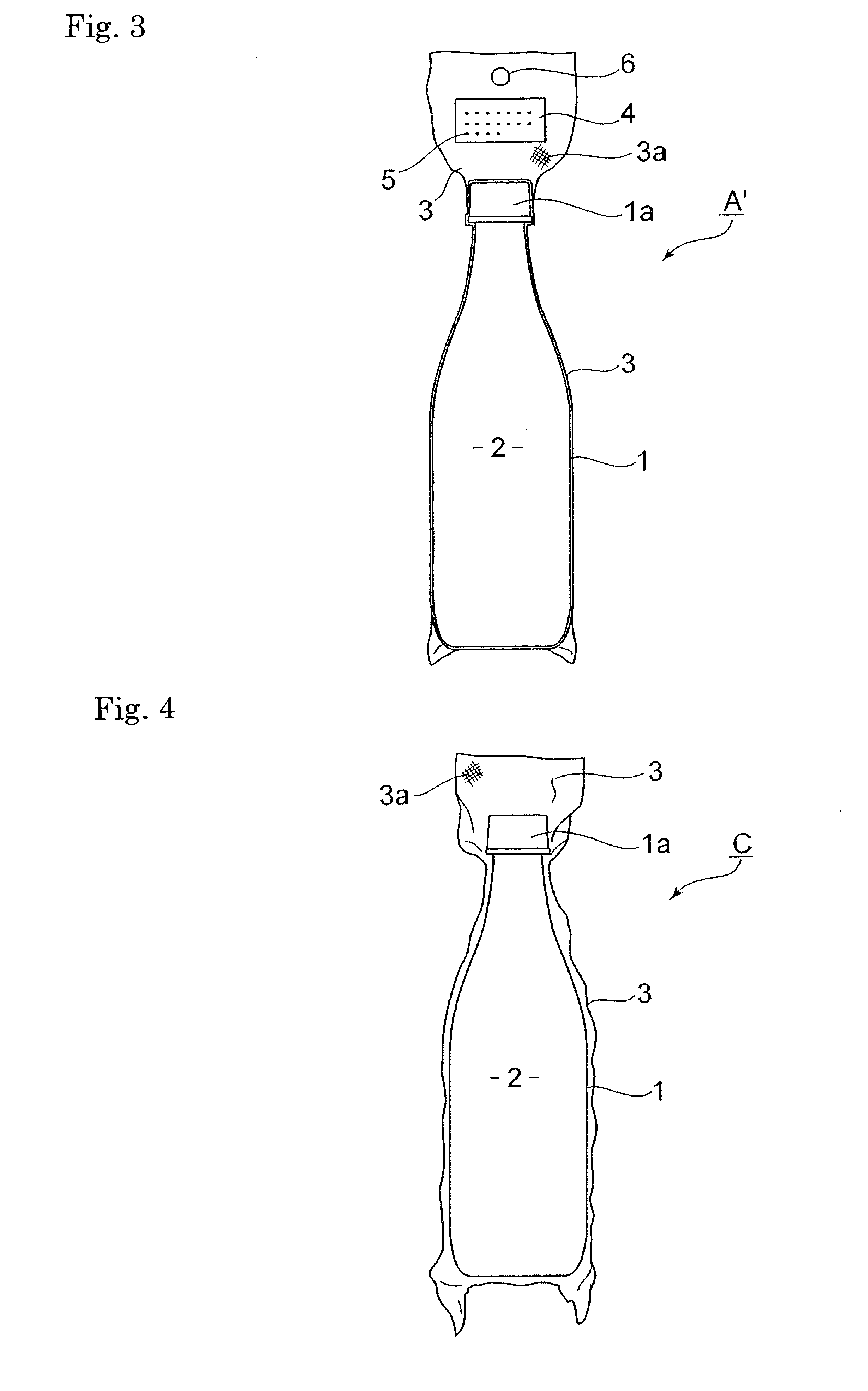 Container superior in air-tightness and a method of keeping gas molecules or volatile components in the container