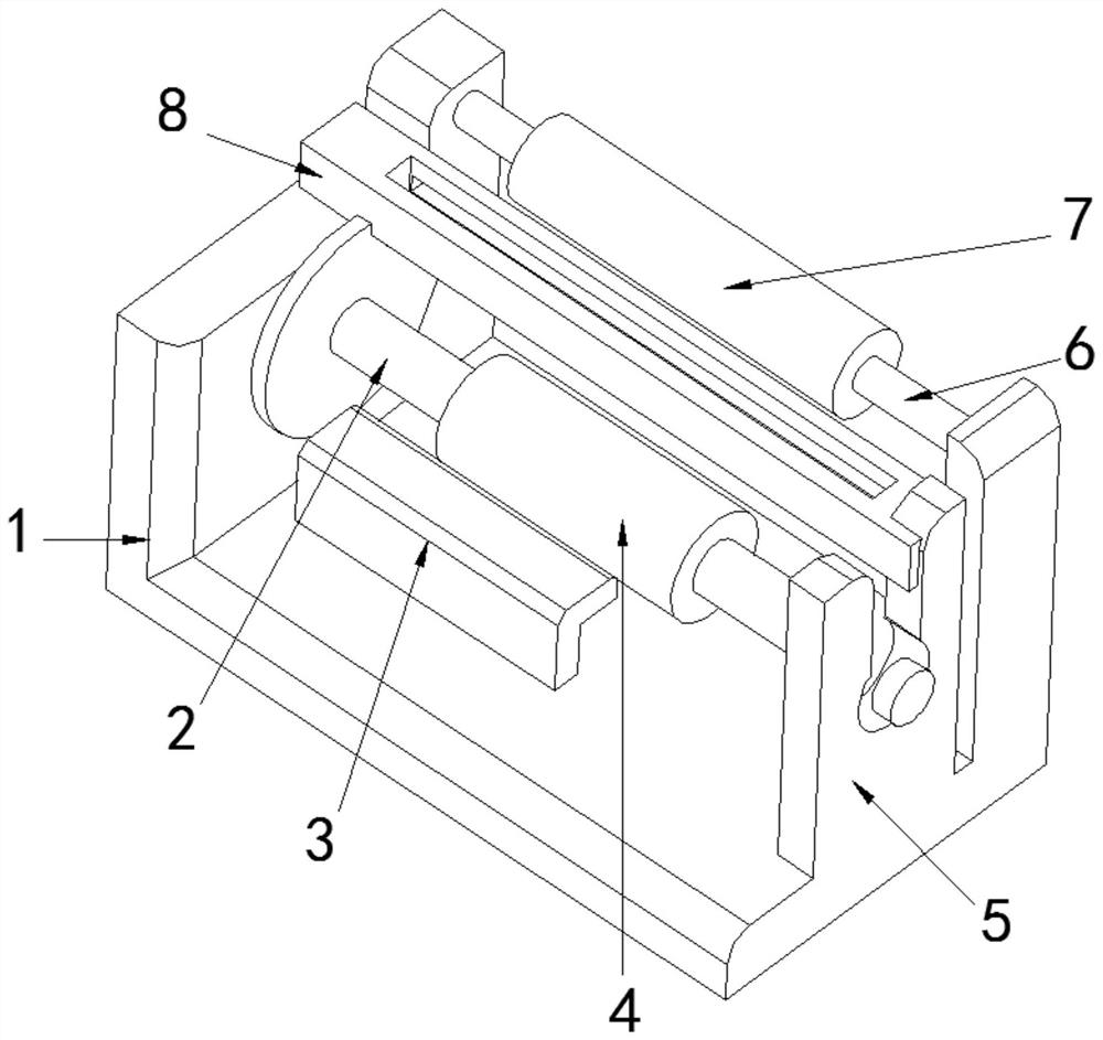 Blow molding machine winding device and method for reducing adhesion of film and roller