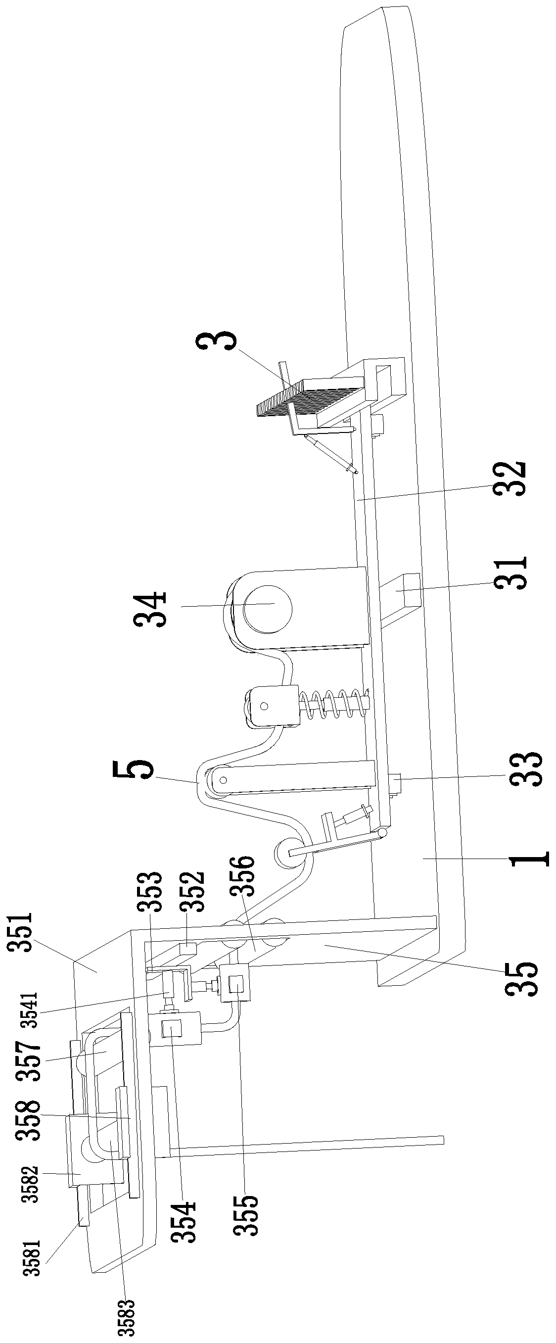 An automatic sling for cleaning glass curtain walls